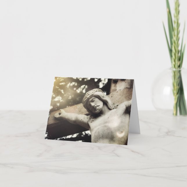 Tarjeta De Agradecimiento Dios Cumple Con La Fe Y El Amor (Anverso)