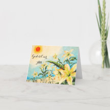 Dios ha terminado todo el arte original Lilly Tarj