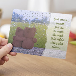 Tarjeta De Agradecimiento Dios nunca quiso que camináramos solos - estoy aqu