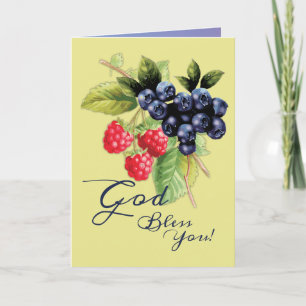 Tarjeta De Agradecimiento Dios te bendiga el colorido blanco religioso de Be