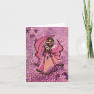 Tarjeta De Agradecimiento Diosa Bailarina de Vientre                        
