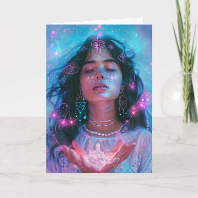 Tarjeta De Agradecimiento *~* Diosa SC4 Cristal Blanco (Anverso)