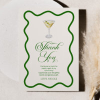 Dirty Thirty Green Dirty Martini Birthday Party