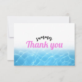 Tarjeta De Agradecimiento discoteca fiesta pool