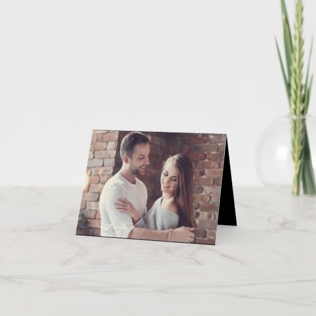 Tarjeta De Agradecimiento Diseñar su propia foto (Anverso)