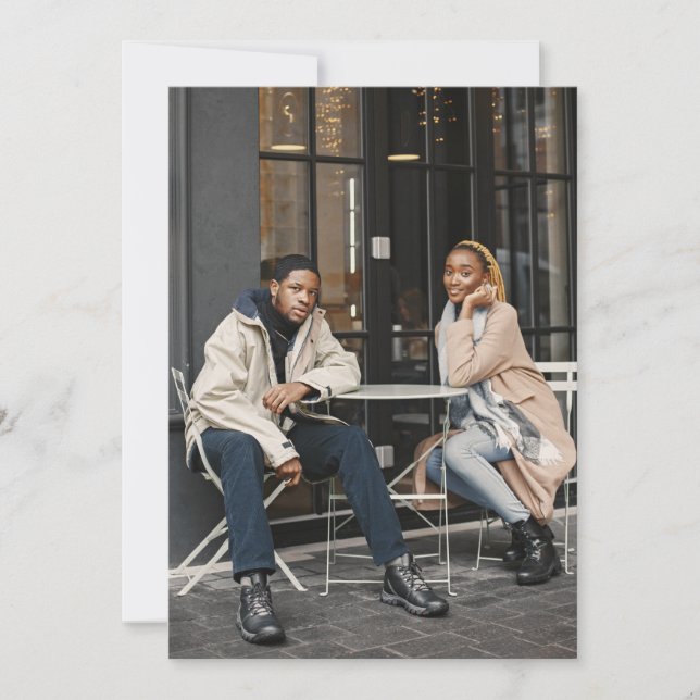 Tarjeta De Agradecimiento Diseñar su propia foto única (Anverso)