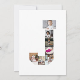 Tarjeta De Agradecimiento Diseñar su propia letra Poster de Collage de fotos