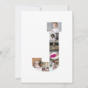 Tarjeta De Agradecimiento Diseñar su propia letra Poster de Collage de fotos