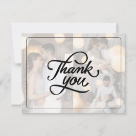 Tarjeta De Agradecimiento Diseñar su propio Boda de 3 Collages de fotos