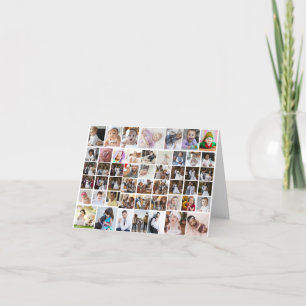 Tarjeta De Agradecimiento Diseñar su propio Collage de fotos 50