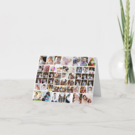 Tarjeta De Agradecimiento Diseñar su propio Collage de fotos 50