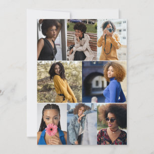 Tarjeta De Agradecimiento Diseñar su propio Collage de fotos 8