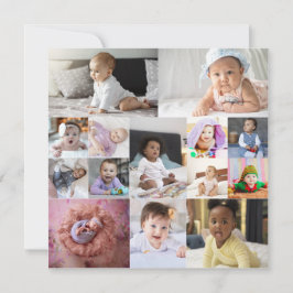 Tarjeta De Agradecimiento Diseñar su propio Collage de fotos de 14