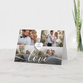 Tarjeta De Agradecimiento Diseñar tu propia fotografía del Collage de amor