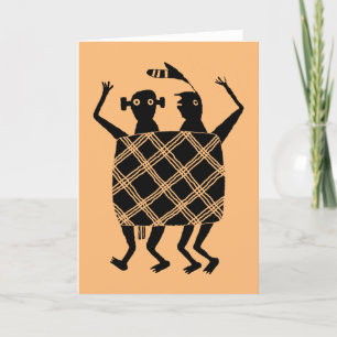 Tarjeta De Agradecimiento Diseño de alfarería de mantas de boda
