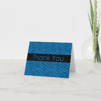 Tarjeta De Agradecimiento Diseño de Blue Honeycomb