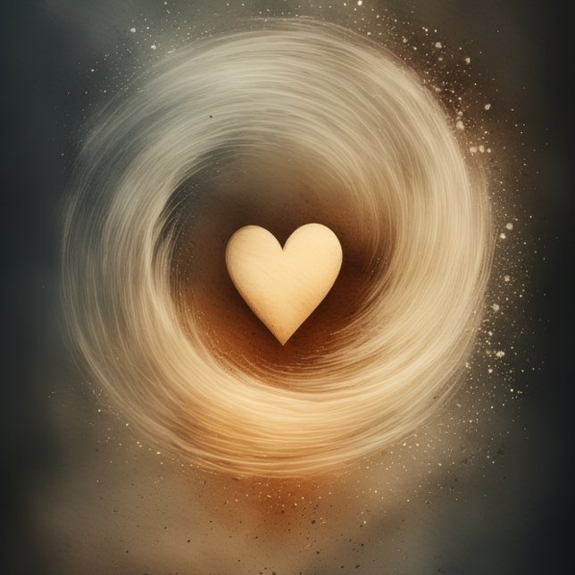 Tarjeta De Agradecimiento Diseño de corazón de café y crema (Coffee and cream lovers heart design gratitude card)