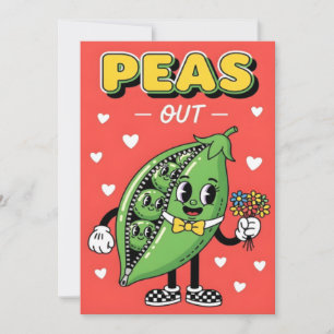 Tarjeta De Agradecimiento Diseño de dibujos animados de verduras divertidas 