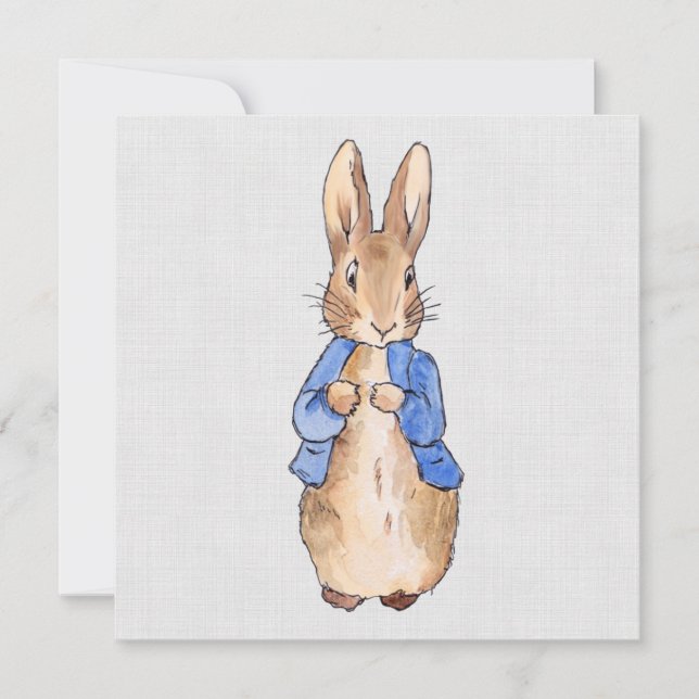 Tarjeta De Agradecimiento diseño de fiesta de conejo Bunny (Anverso)