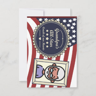Tarjeta De Agradecimiento Diseño de la bandera de los Estados Unidos para el