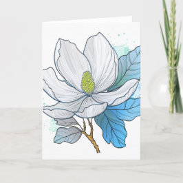 Tarjeta De Agradecimiento Diseño de Magnolia