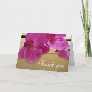 Tarjeta De Agradecimiento Diseño de orquídea púrpura