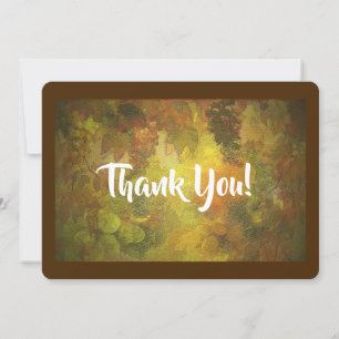 Tarjeta De Agradecimiento Diseño de otoño