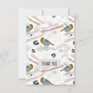 Tarjeta De Agradecimiento Diseño De Patrón De Polvo Dulce Y Cuto