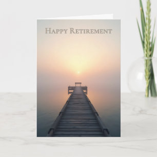 Tarjeta De Agradecimiento Diseño de saludo de jubilación pacífica