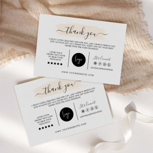 Tarjeta de agradecimiento, Diseño de tarjetas de m