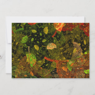 Tarjeta De Agradecimiento Diseño decorativo colorido de otoño