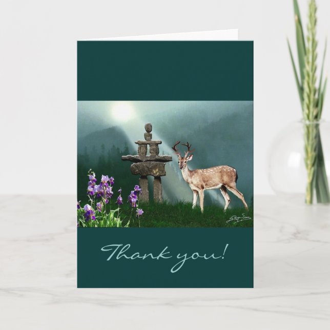 Tarjeta De Agradecimiento ¡Diseño divertido para el niño en todos nosotros! (Anverso)