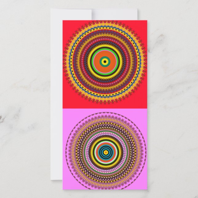 Tarjeta De Agradecimiento Diseño espiral (Anverso)