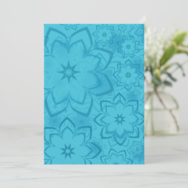 Tarjeta De Agradecimiento Diseño floral 16 (Anverso de pie)