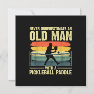 Tarjeta De Agradecimiento Diseño Guay Pickleball Para Hombres Pickleball