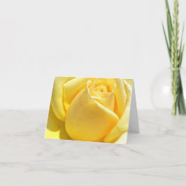 Tarjeta De Agradecimiento Diseño personalizado de rosa amarillo