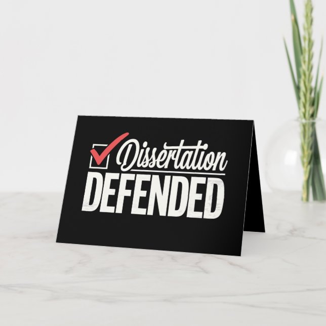 Tarjeta De Agradecimiento Disertación Defendió la Graduación de Graduado de  (Anverso)