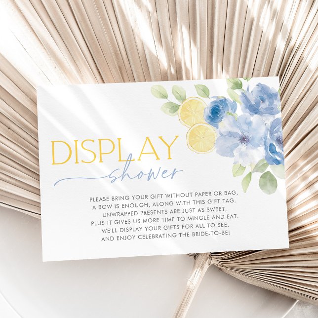 Tarjeta De Agradecimiento Display Shower Card Main Squeeze Bridal Shower (Display Shower Bridal Shower Enclosure Card)