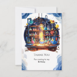 Tarjeta De Agradecimiento Diversión Científica Sencilla Cumpleaños de Cientí