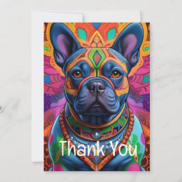 Tarjeta De Agradecimiento Diversión de Frenchie 