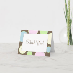 Tarjeta De Agradecimiento Diversión de lunares