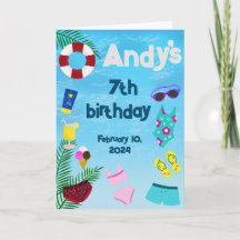 Diversión En La Piscina Fiesta De Cumpleaños