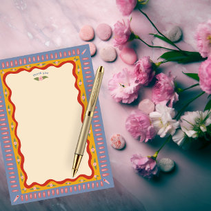 Tarjeta De Agradecimiento Diversión Retro Boho Hecho a Mano Despedida de Sol