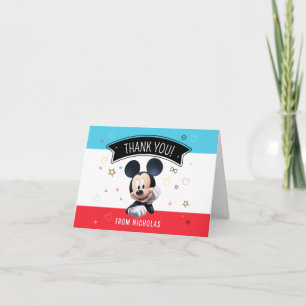 Tarjeta de agradecimiento divertida y doblada para