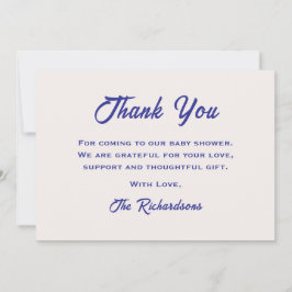 Tarjeta De Agradecimiento Divertido género neutral estamos en la luna Baby S