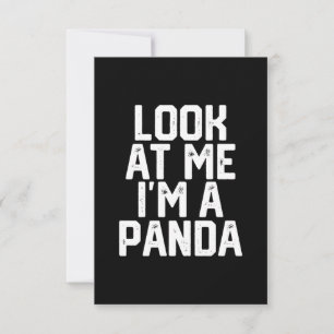 Tarjeta De Agradecimiento Divertido Lazy Panda Mirarme Soy Un Panda