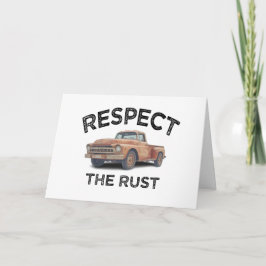 Tarjeta De Agradecimiento divertido RESPETA EL ÓXIDO Camioneta Papá Cumpleañ