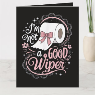 Tarjeta De Agradecimiento Divertido Vergonzoso No Soy un Buen Limpiador