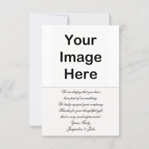 Tarjeta De Agradecimiento DIY - Boda Gracias