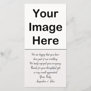 Tarjeta De Agradecimiento DIY - El casarse le agradece parte movible de la